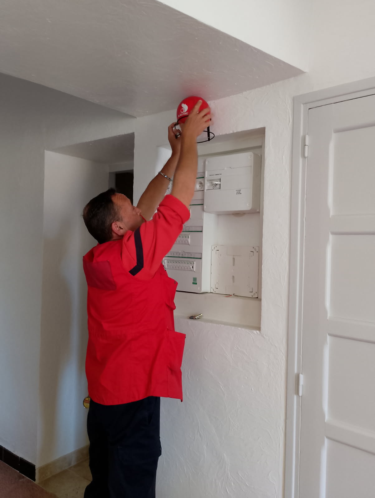 Utilisation boule antifeu